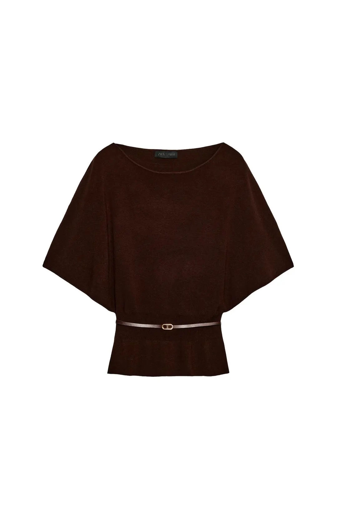 Вязаный топ с поясом, Zara