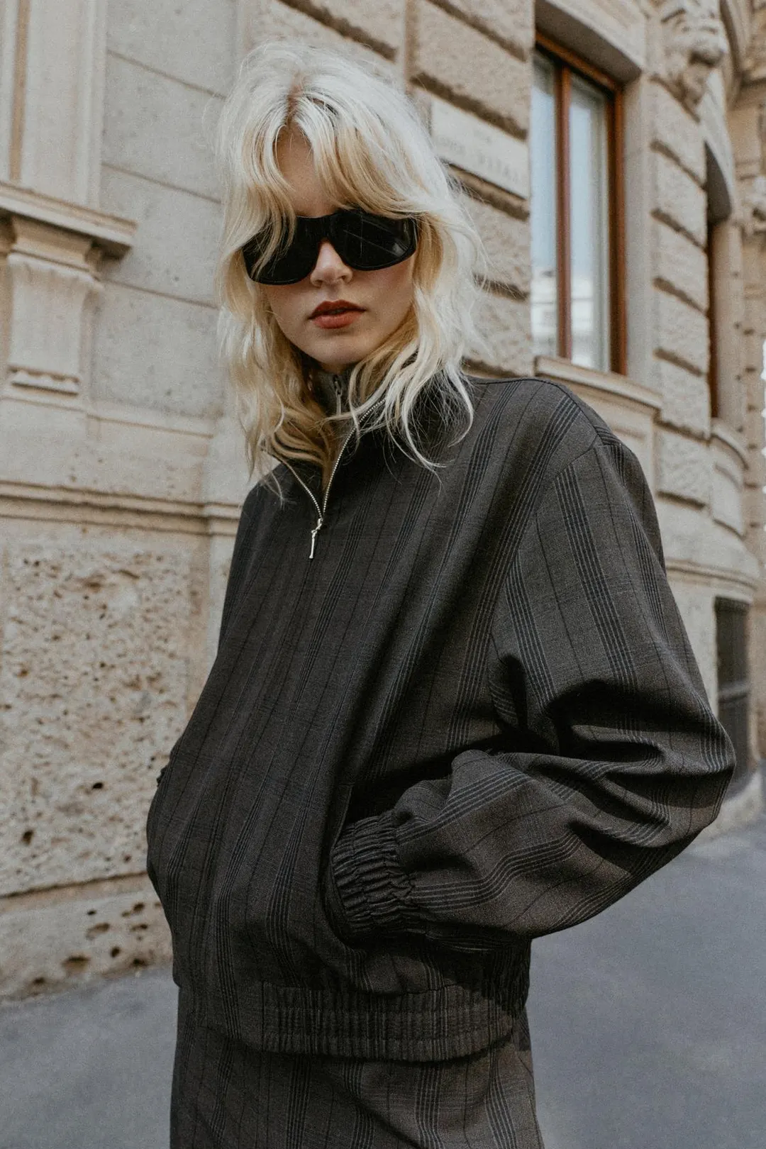 Клетчатая куртка-бомбер, Zara