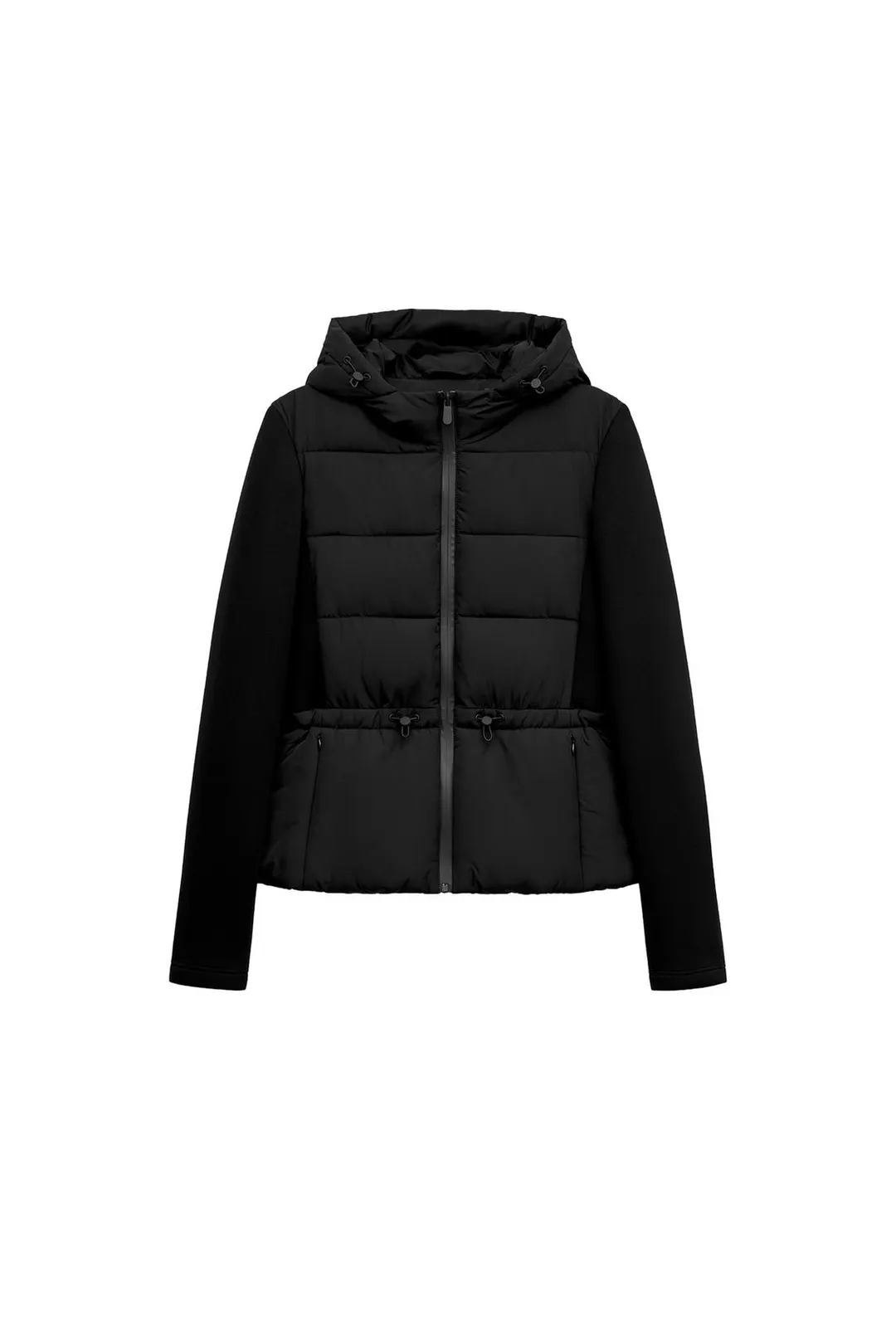Пуховик с контрастным капюшоном, Zara