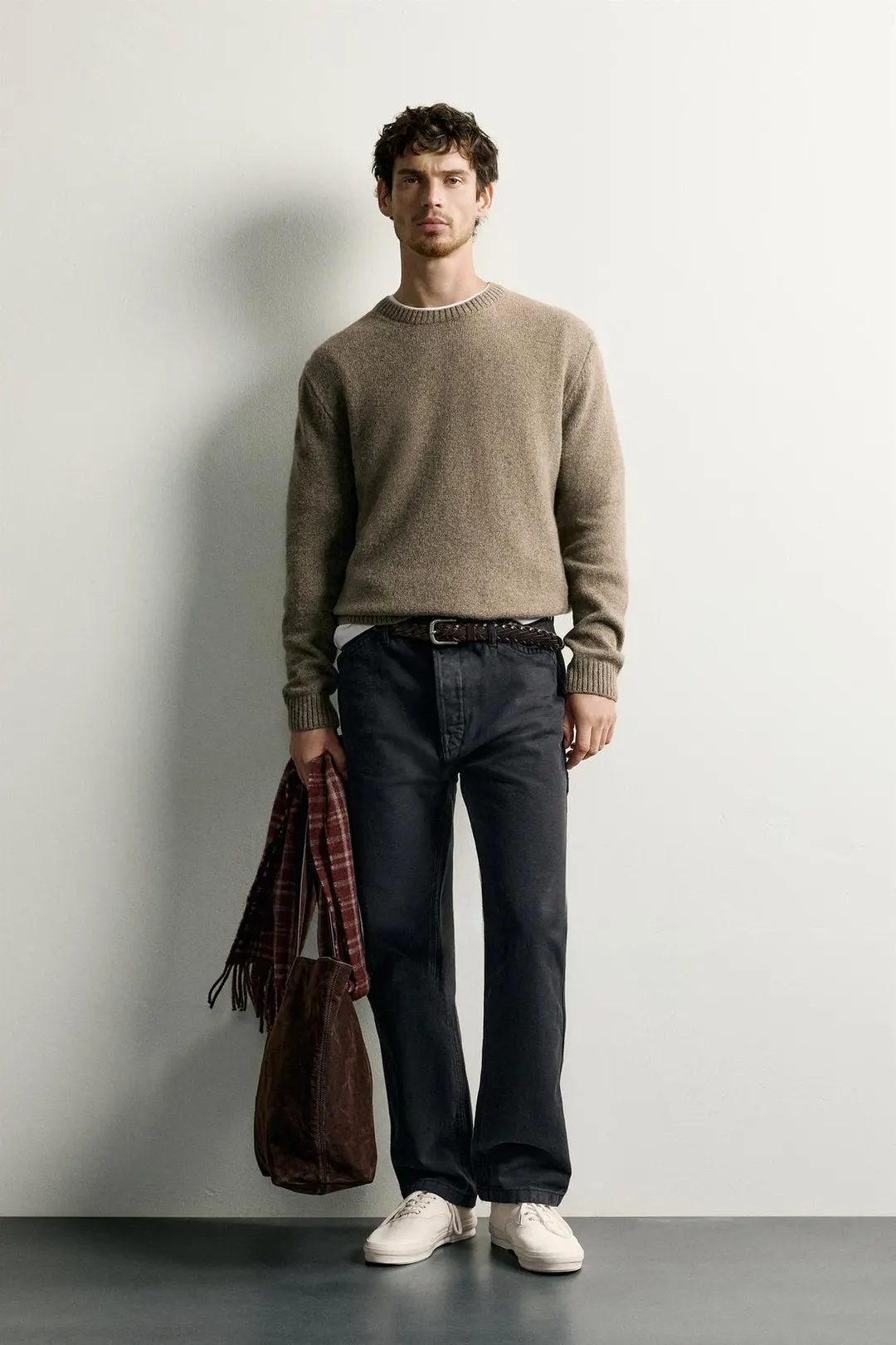 Джемпер прямого кроя из смесовой шерсти, Zara