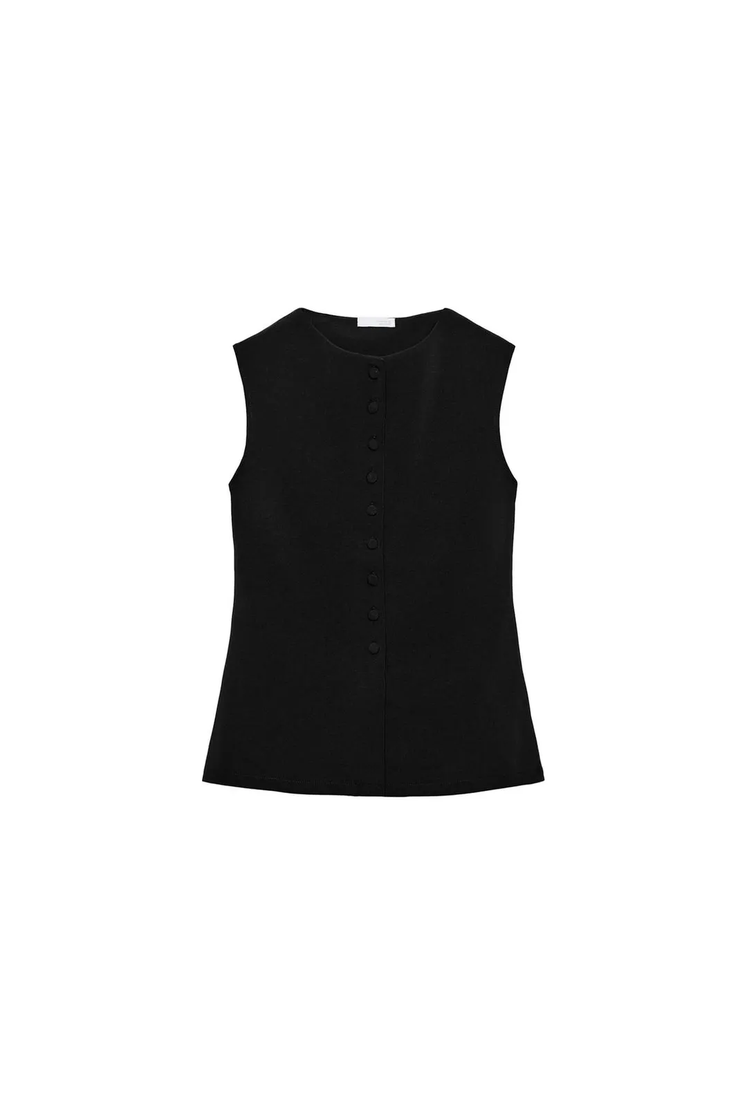 Жилет с обтянутыми пуговицами, Zara