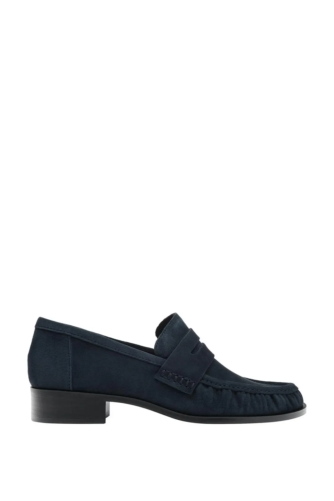 Замшевые лоферы с оборками, Zara