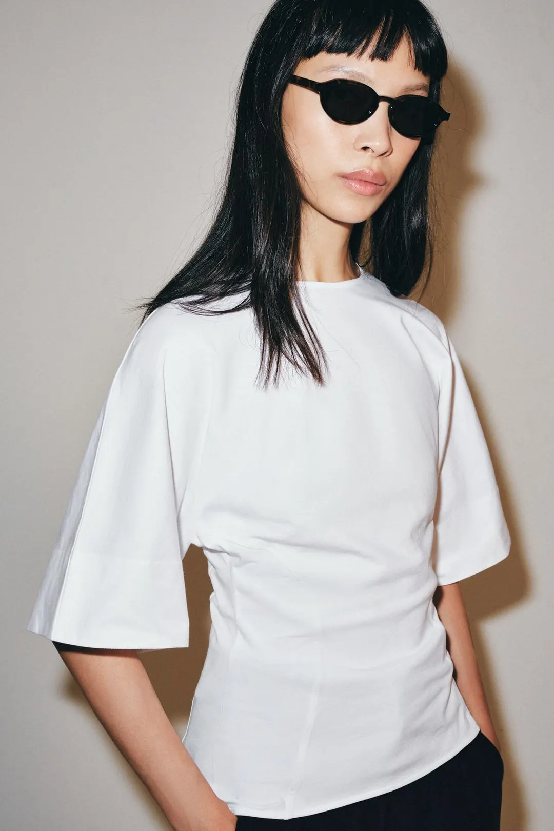 Футболка с пуговицами сзади, Zara