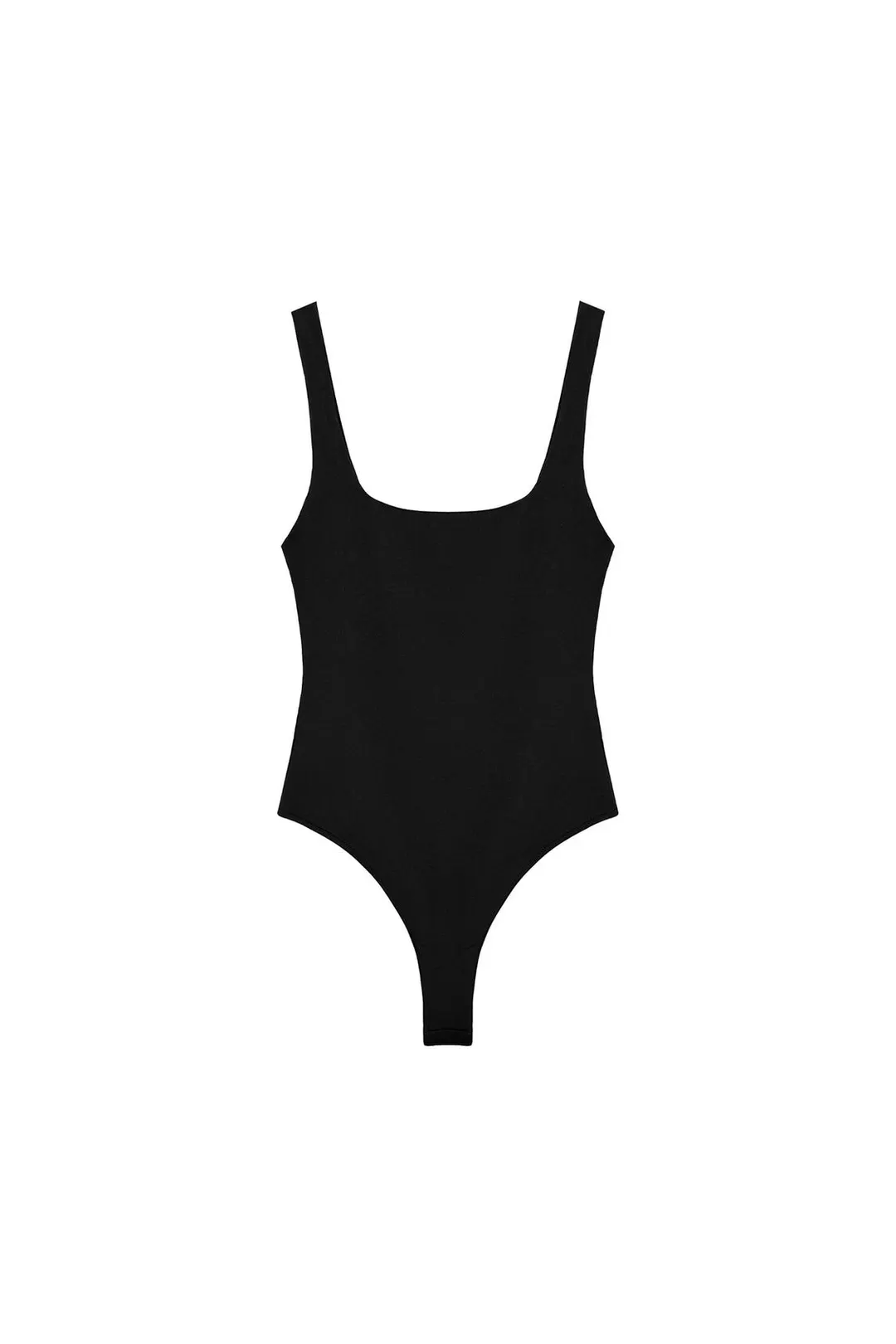 Боди эластичное с квадратным вырезом, Zara
