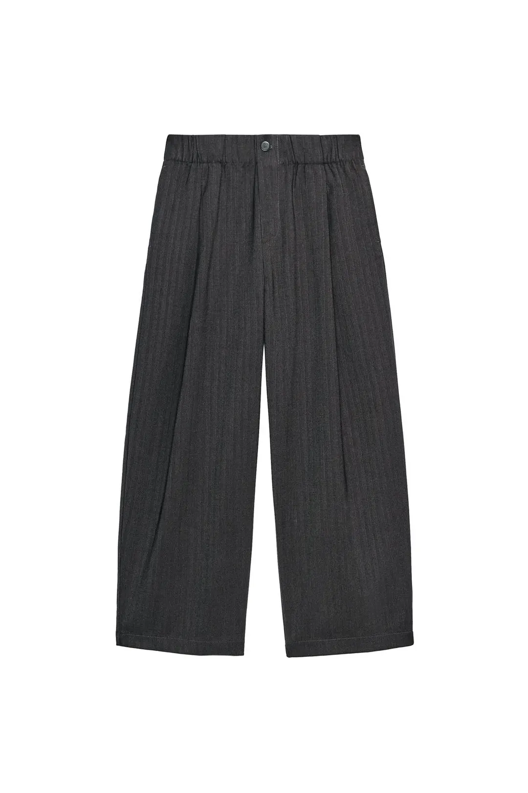 Брюки укороченные на резинке, Zara