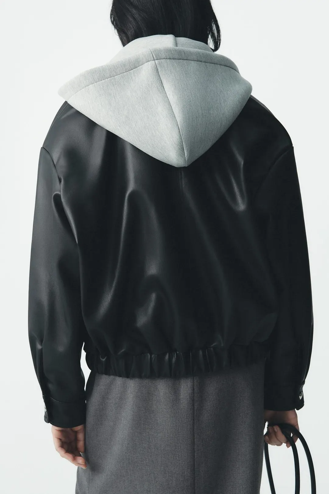 Комбинированная куртка с капюшоном, Zara
