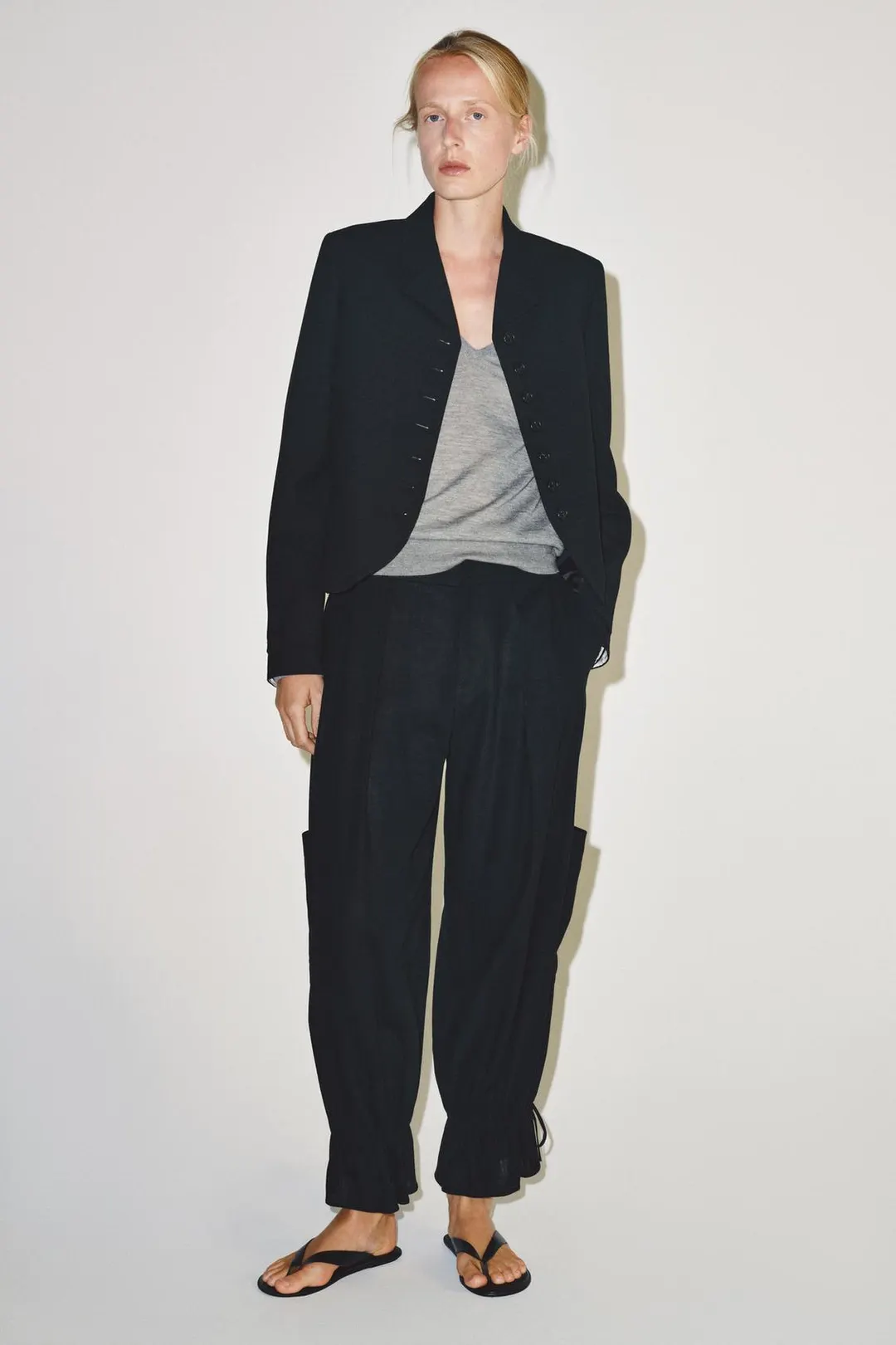 Брюки-шаровары ZW Collection с завязками, Zara