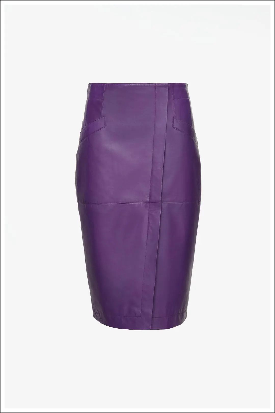 Кожаная юбка миди Limited Edition, Zara