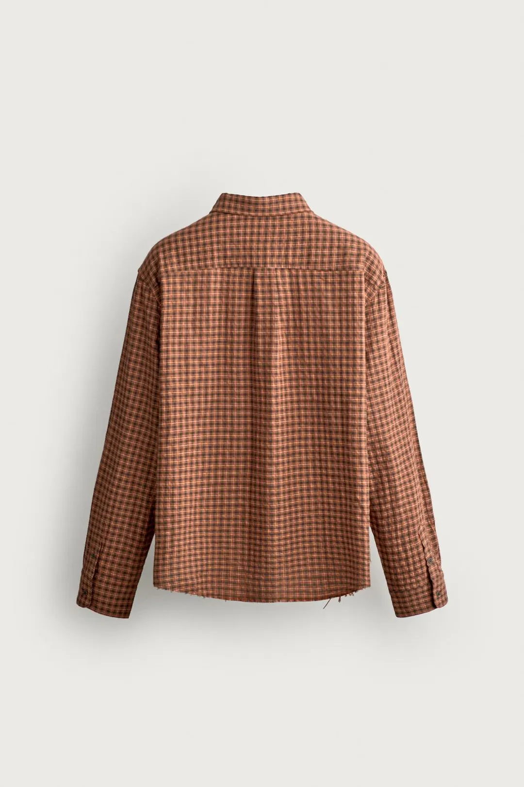 Рубашка свободного кроя в клетку, Zara