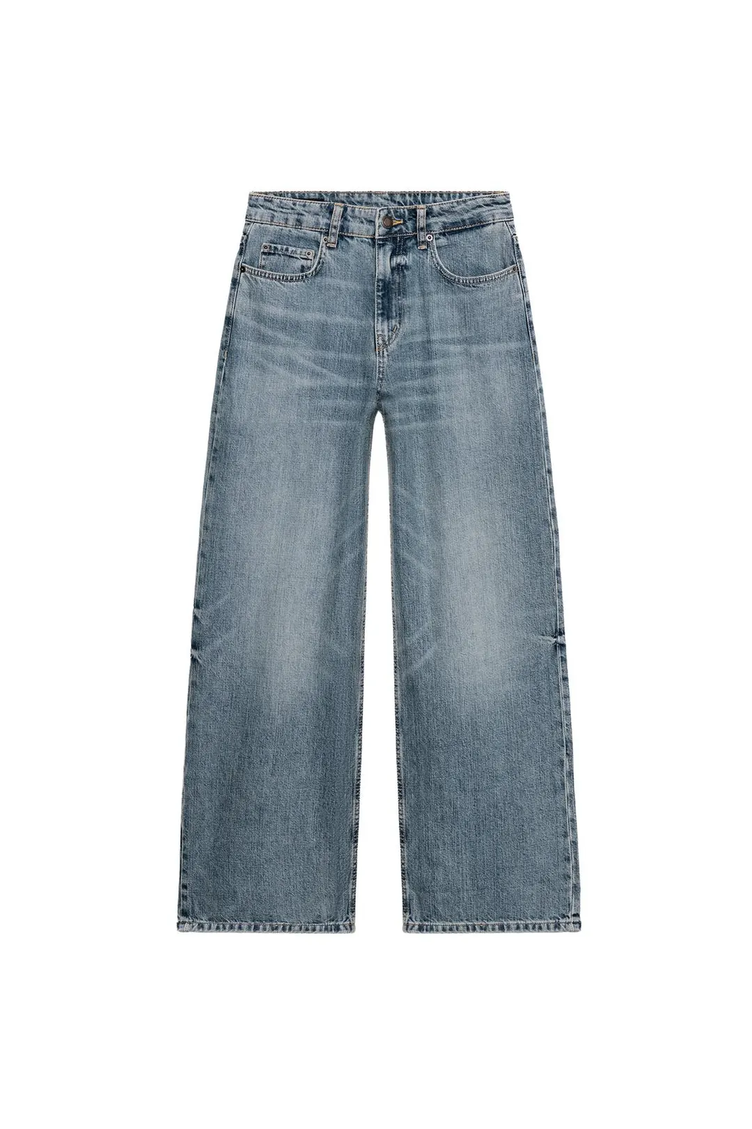 Джинсы ZW Collection широкие свободного кроя с низкой посадкой, Zara
