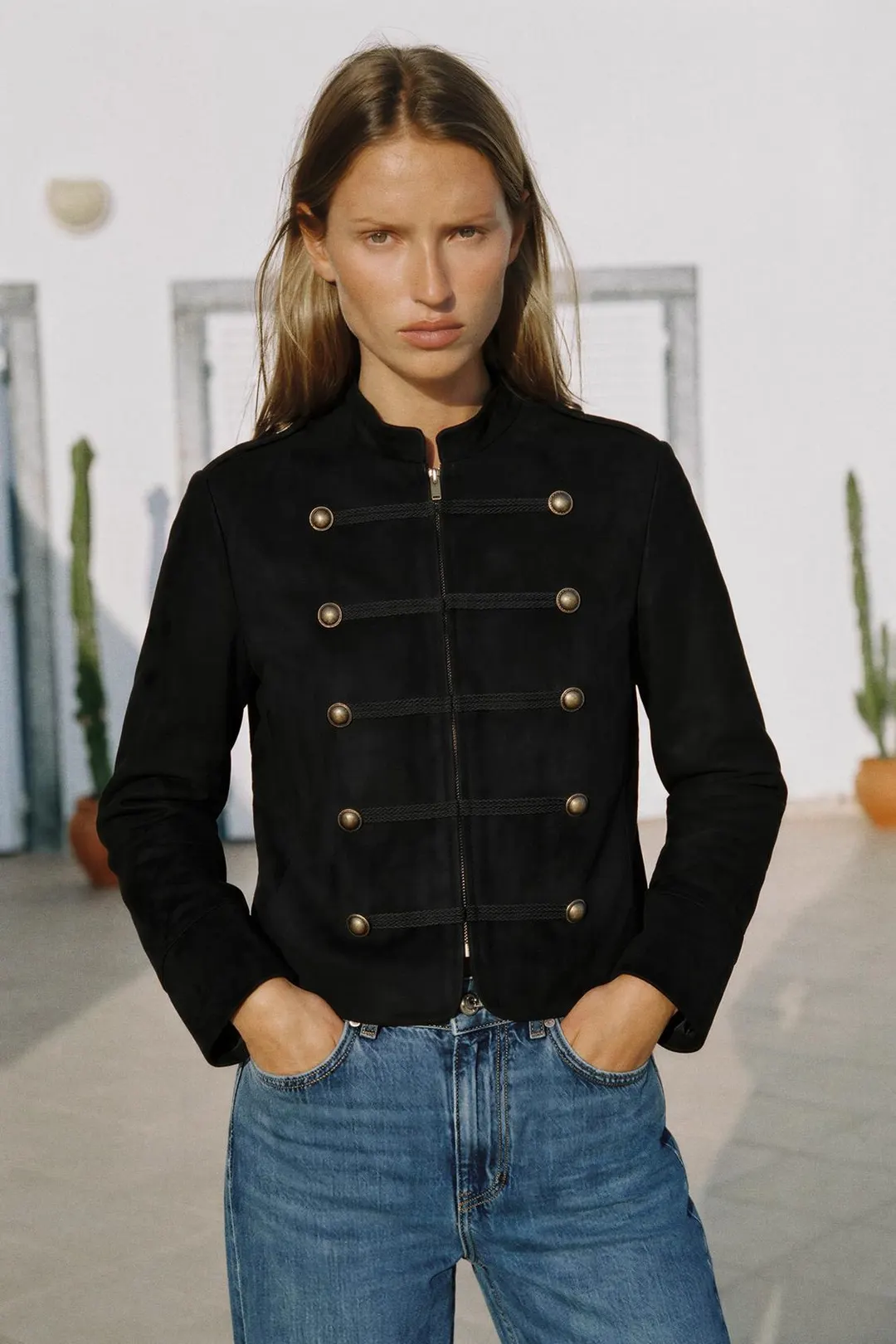 Куртка из искусственной замши, Zara