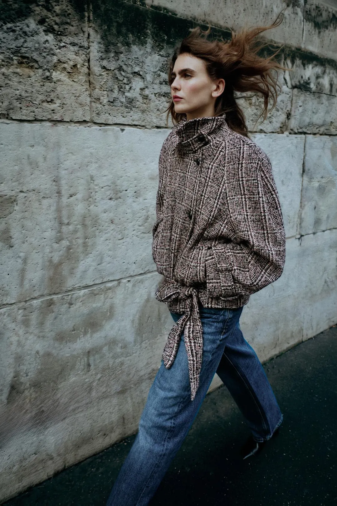 Жакет фактурный с поясом, Zara