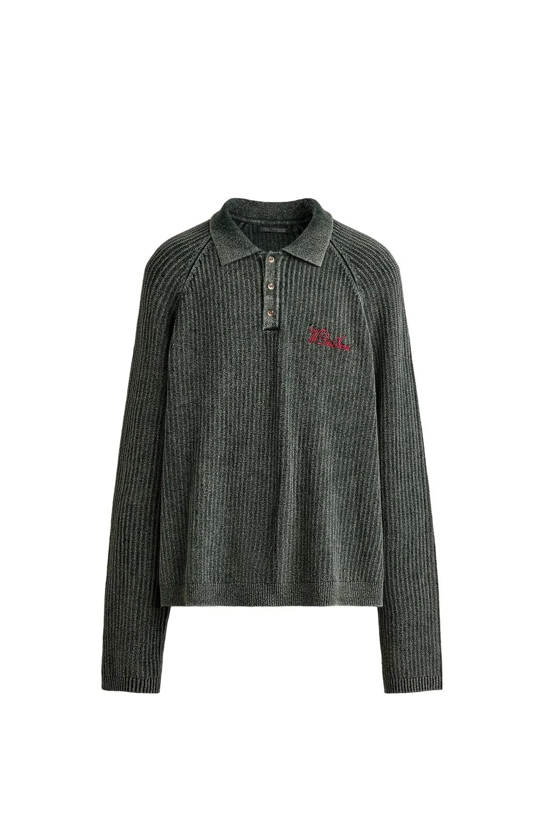 Джемпер с вышивкой и молнией, Zara