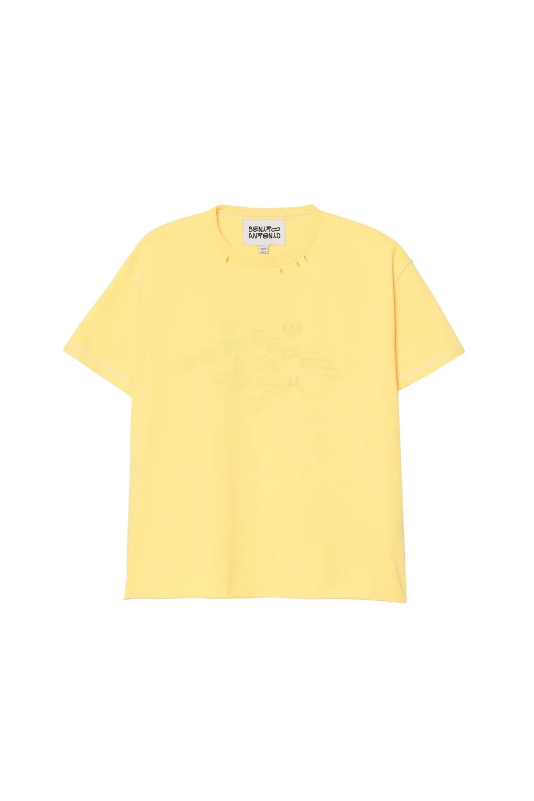 Двусторонняя футболка с выцветшей надписью Crush, Zara