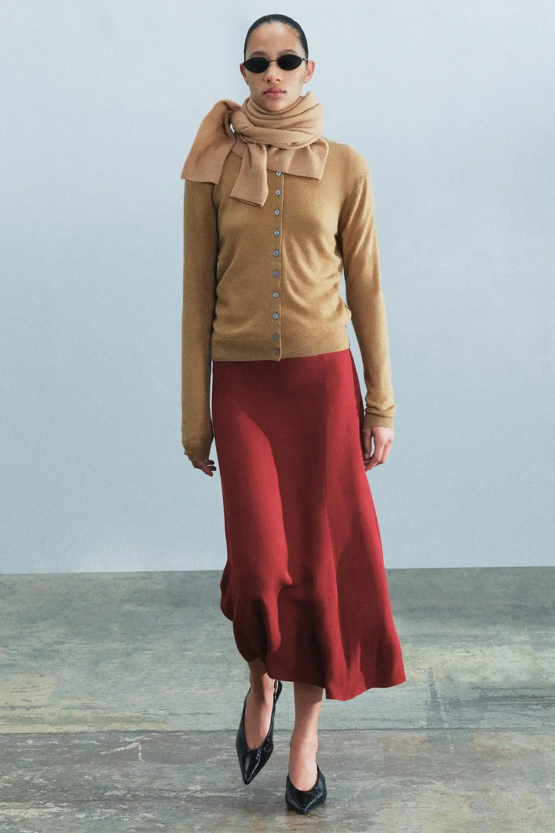 Юбка миди ZW Collection, Zara