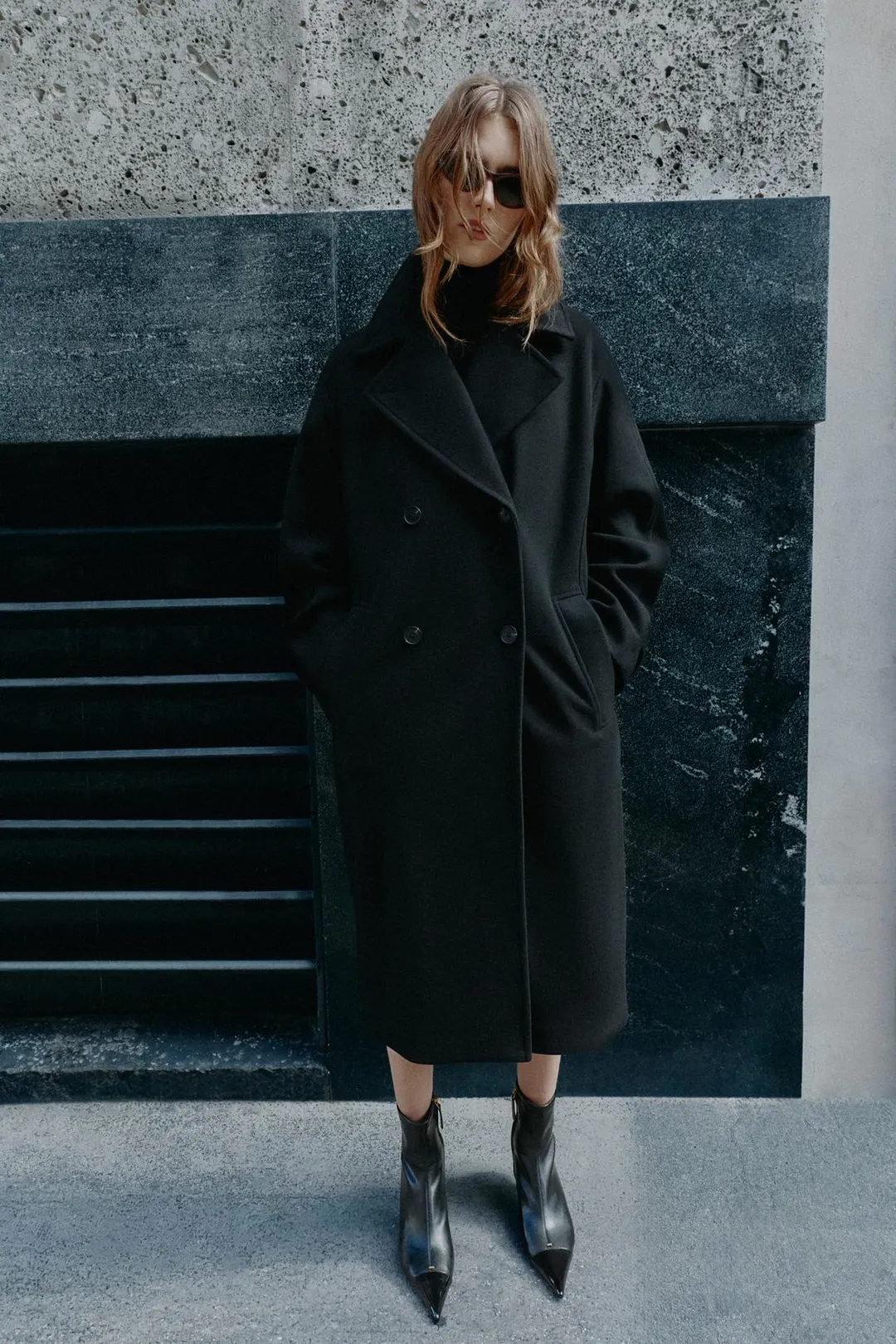 Мягкое пальто оверсайз, Zara