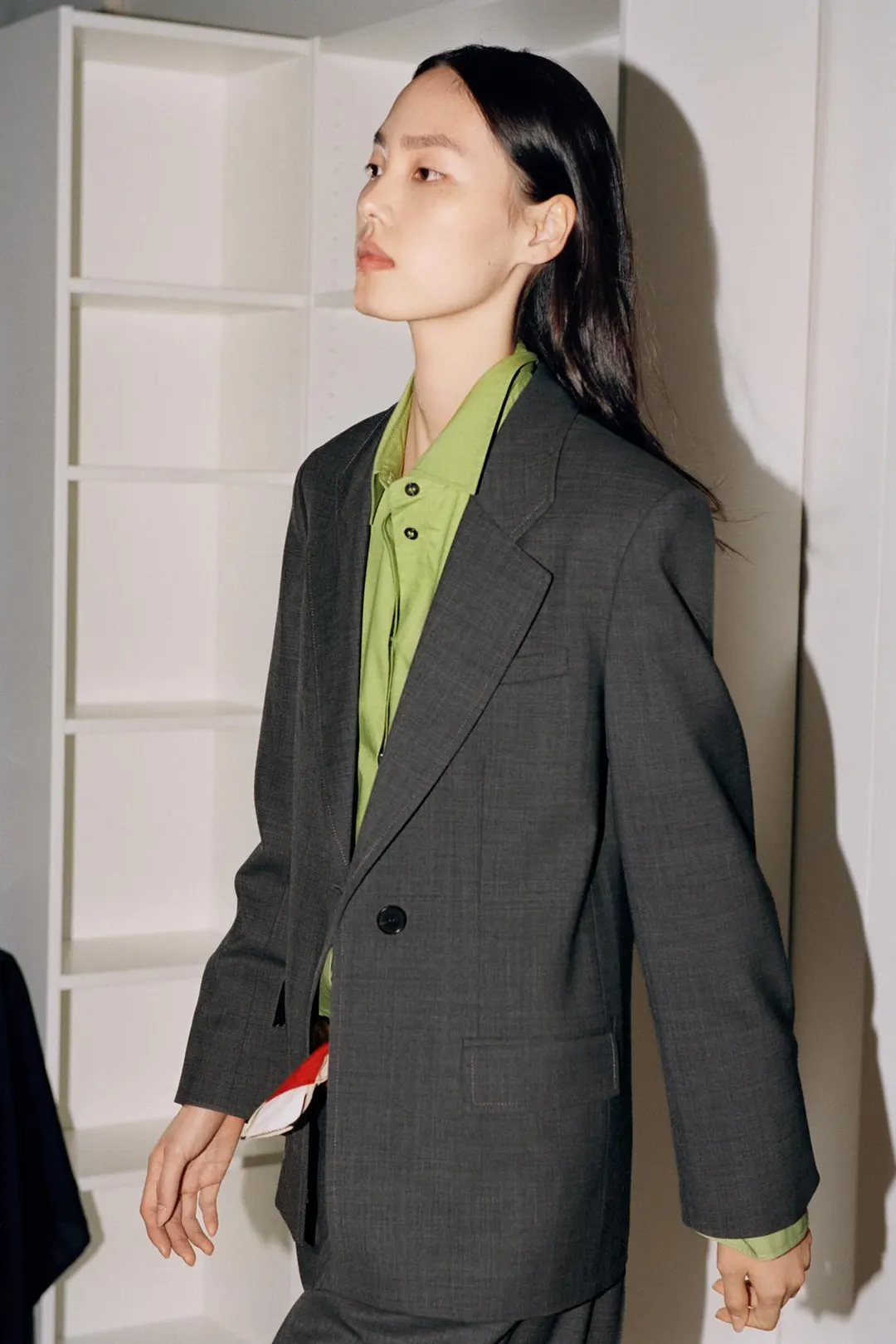 Блейзер прямого кроя из смесовой шерсти ZW Collection, Zara
