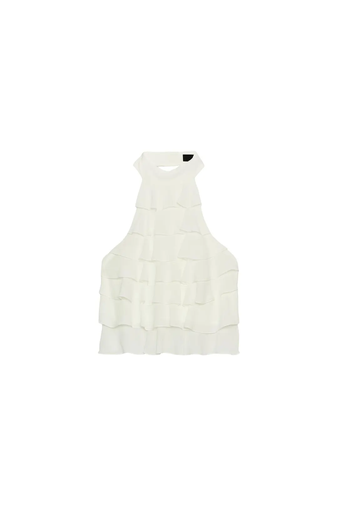 Топ из жоржета с бретелью халтер, Zara