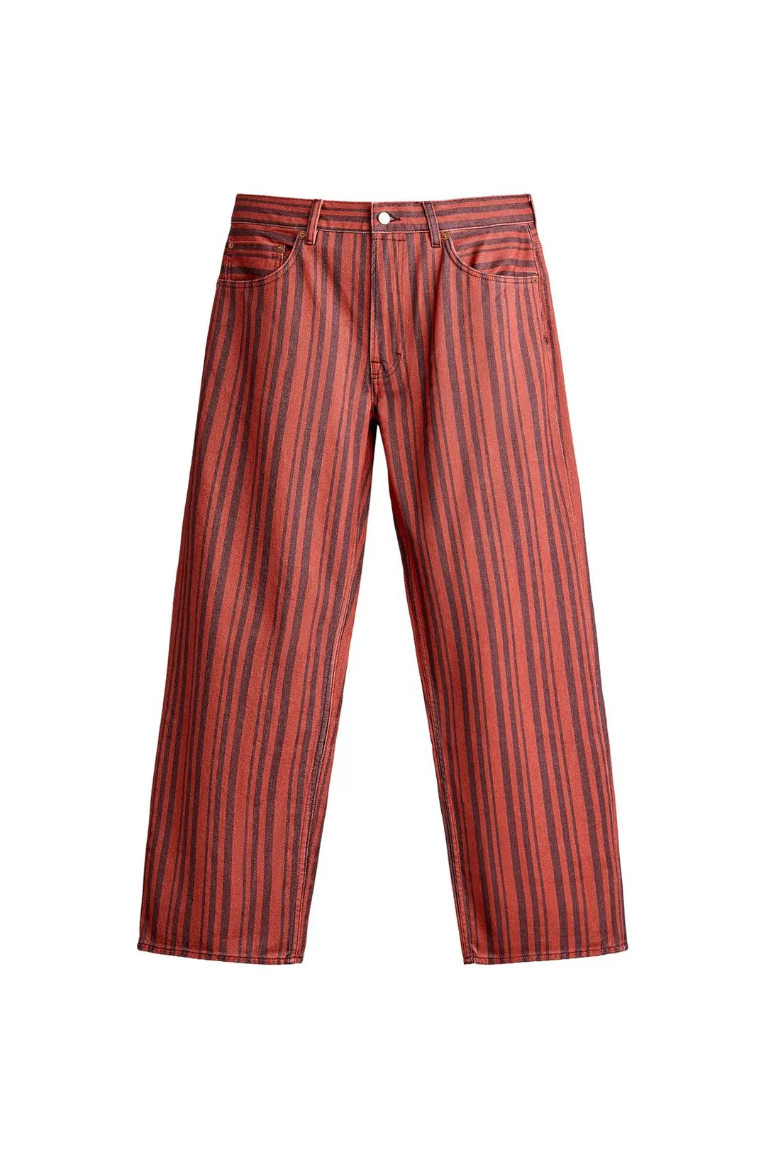 Брюки прямого кроя в полоску, Zara