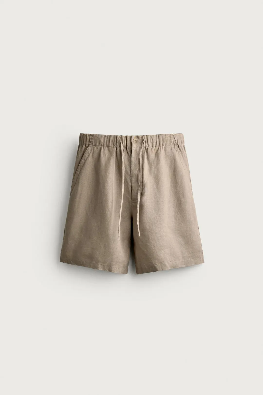 Бермуды свободного кроя из 100% льна, Zara