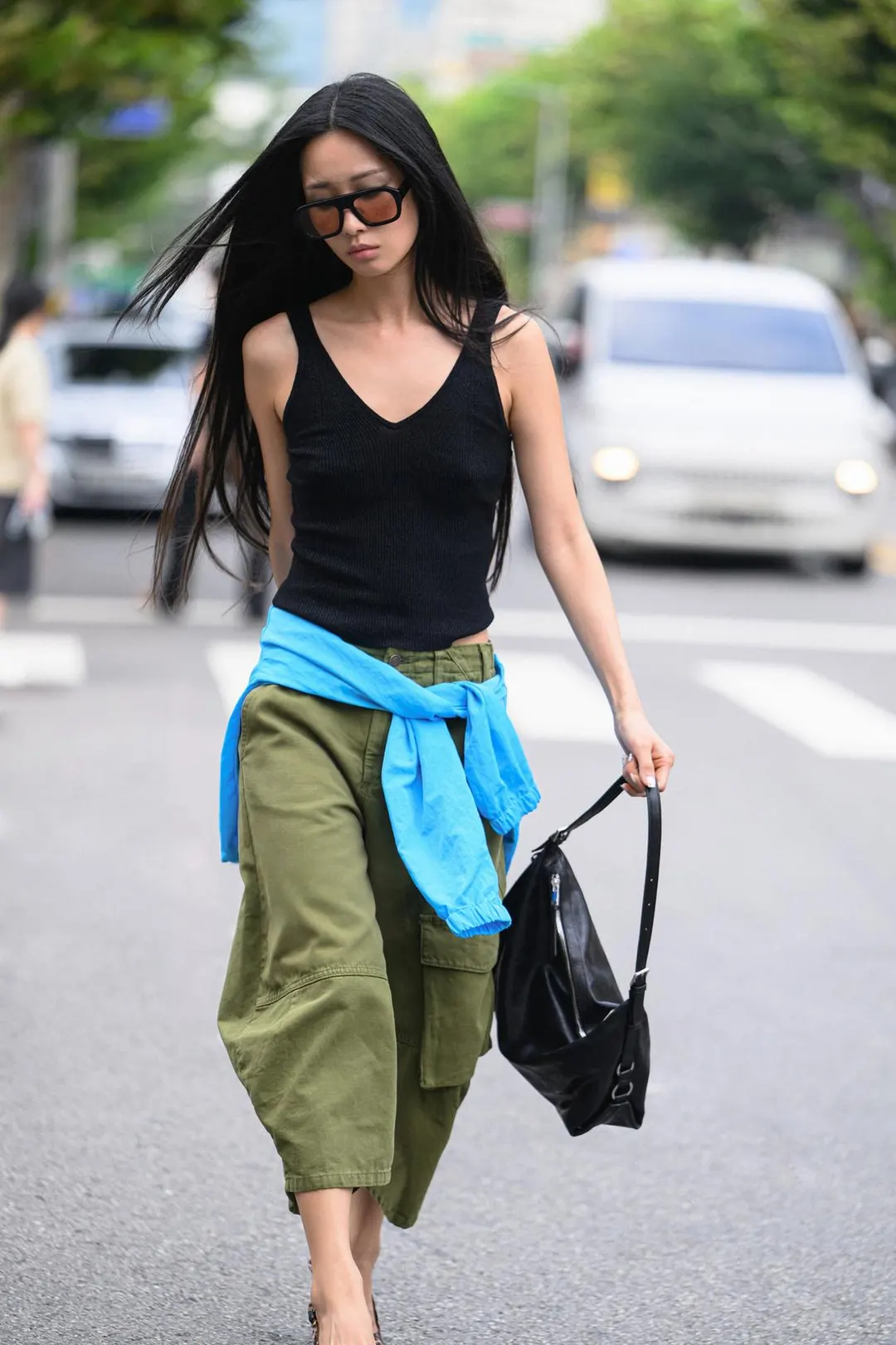 Капри карго со средней посадкой ZW Collection, Zara
