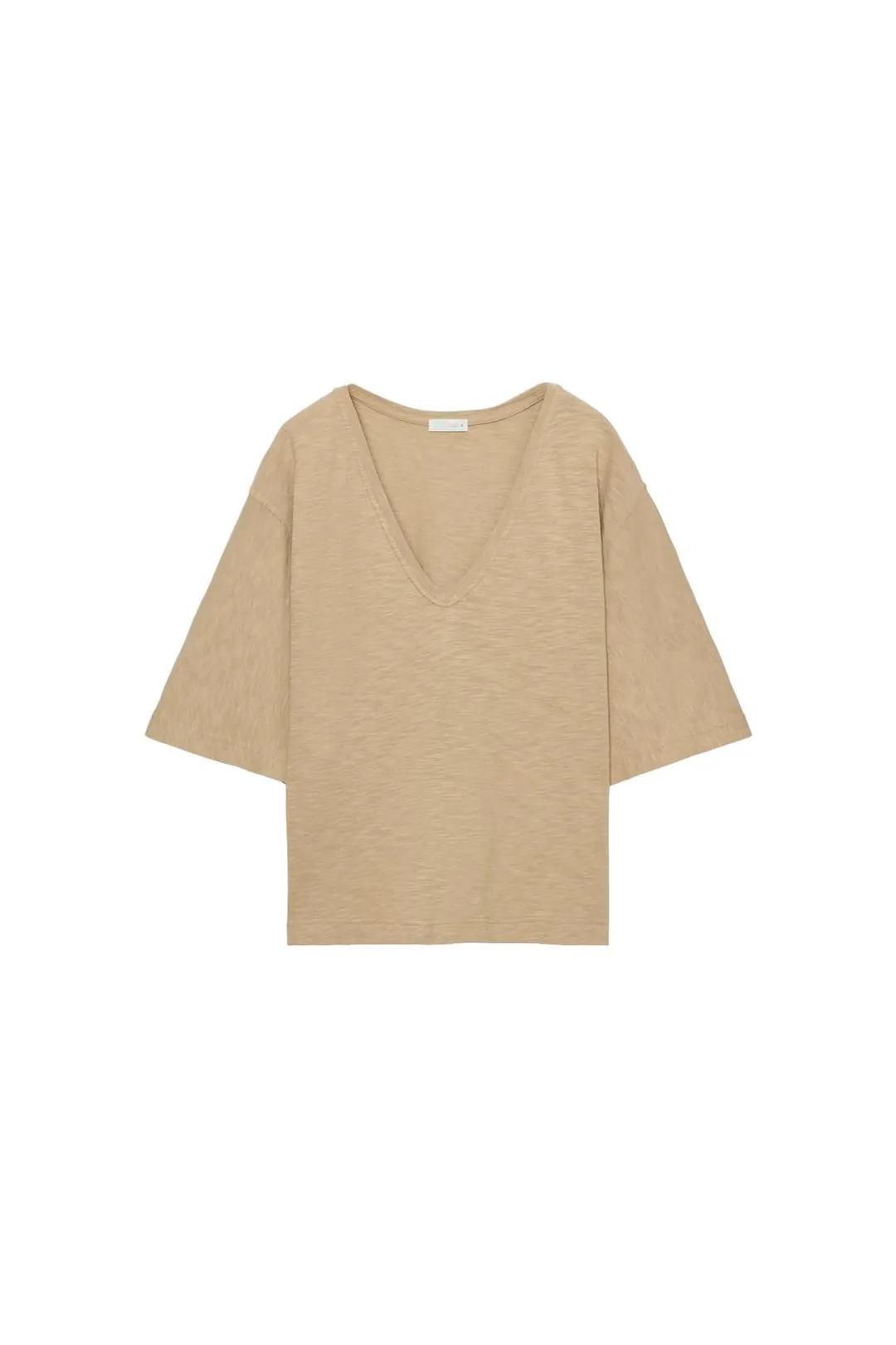 Футболка с V-образным вырезом, Zara