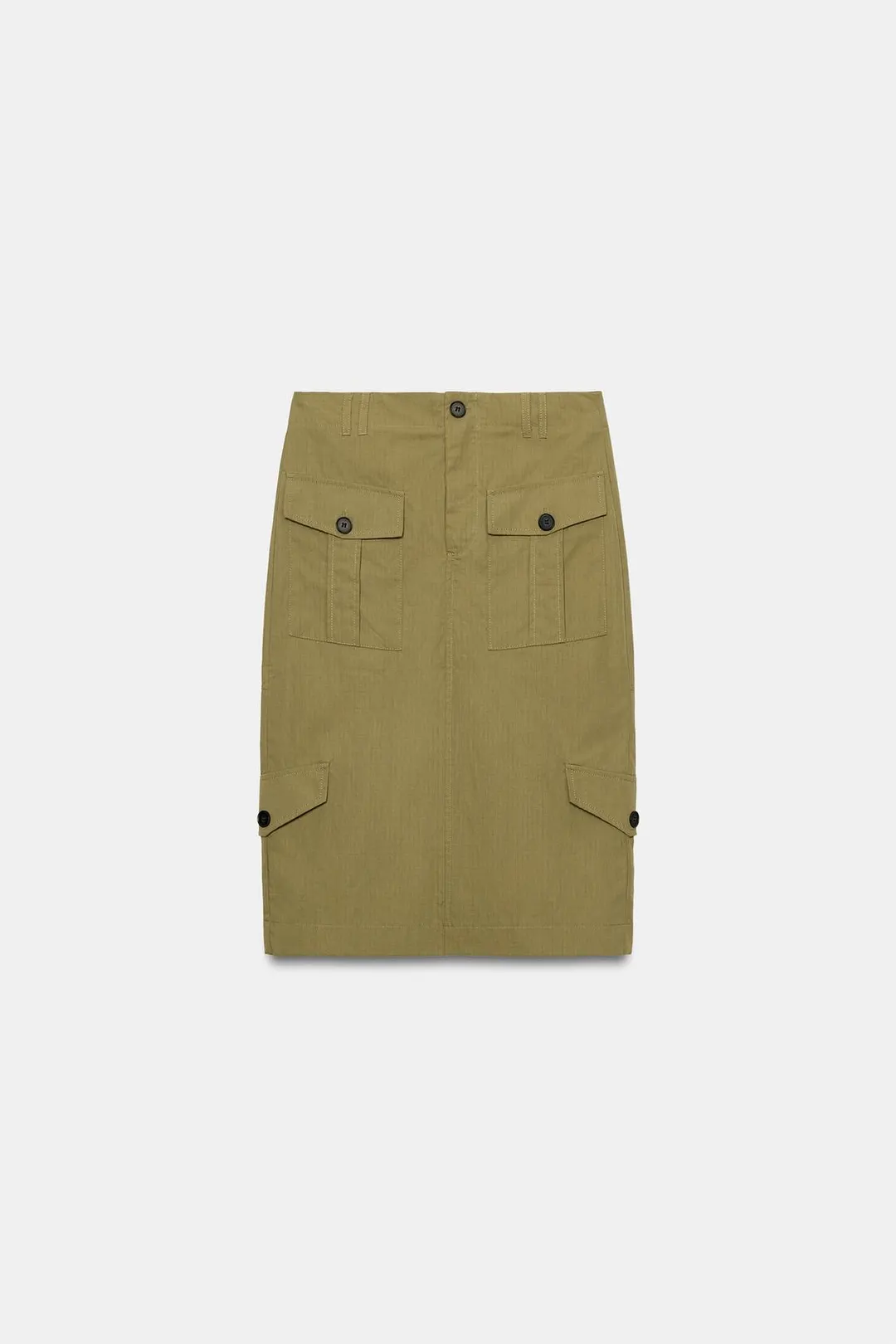 Юбка миди с карманами, Zara