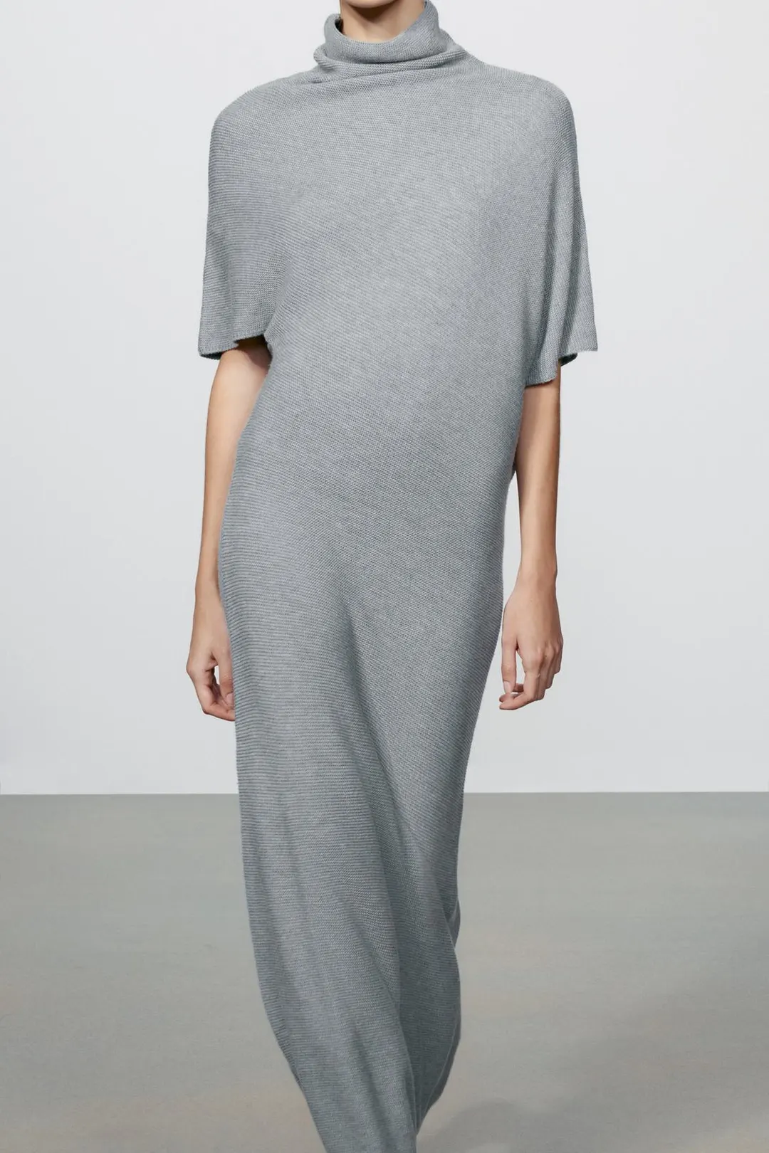 Длинное трикотажное платье, Zara