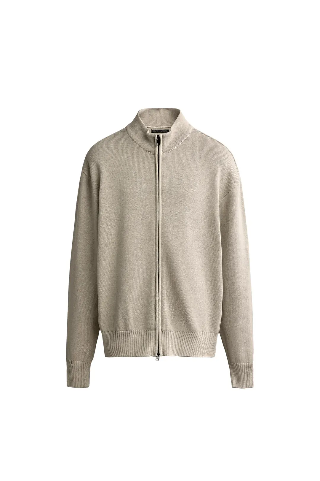 Кардиган на молнии с эффектом стирки, Zara