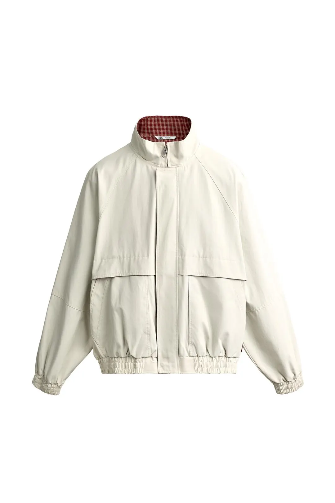 Куртка свободного кроя с контрастными деталями, Zara