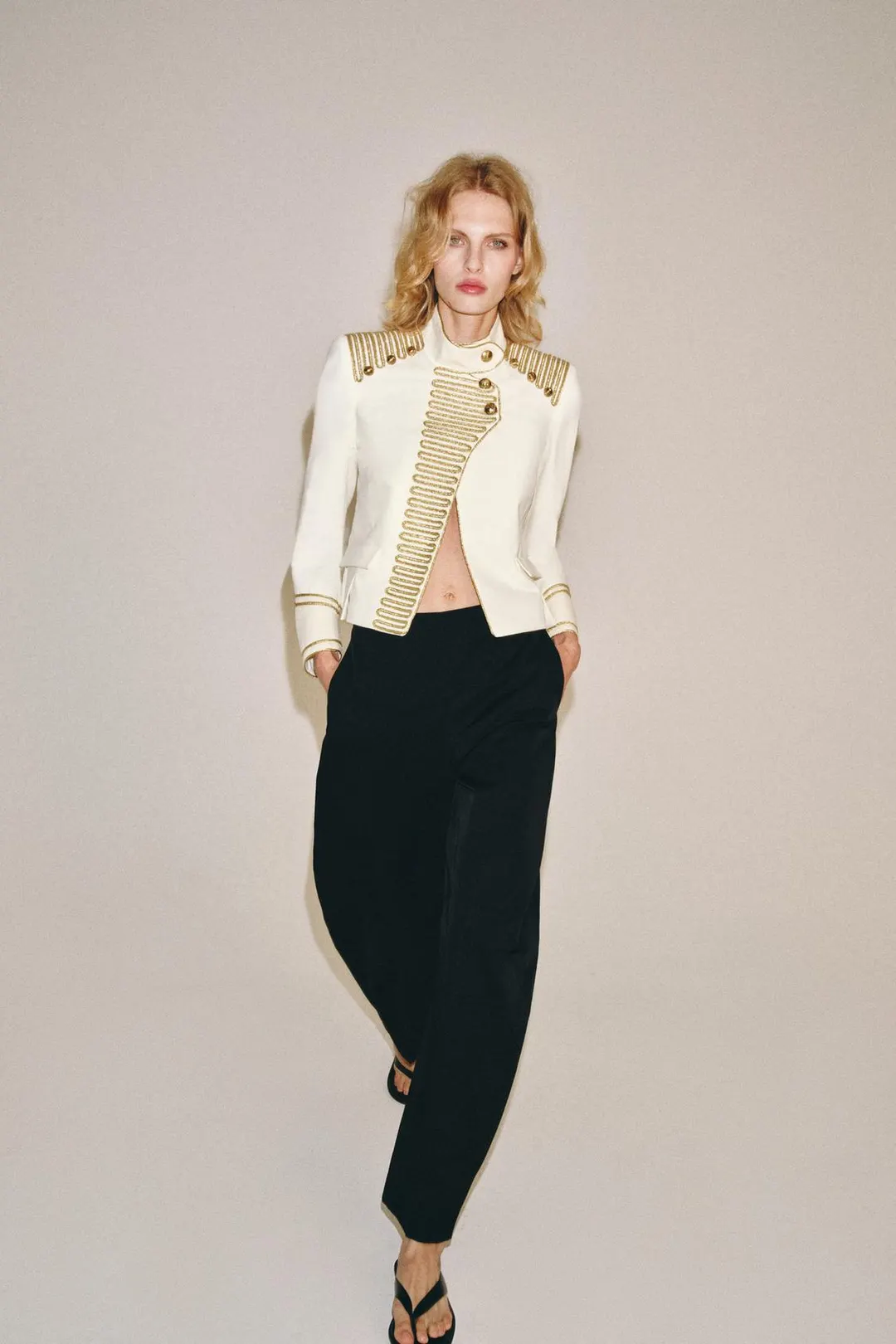 Брюки широкого кроя ZW Collection, Zara