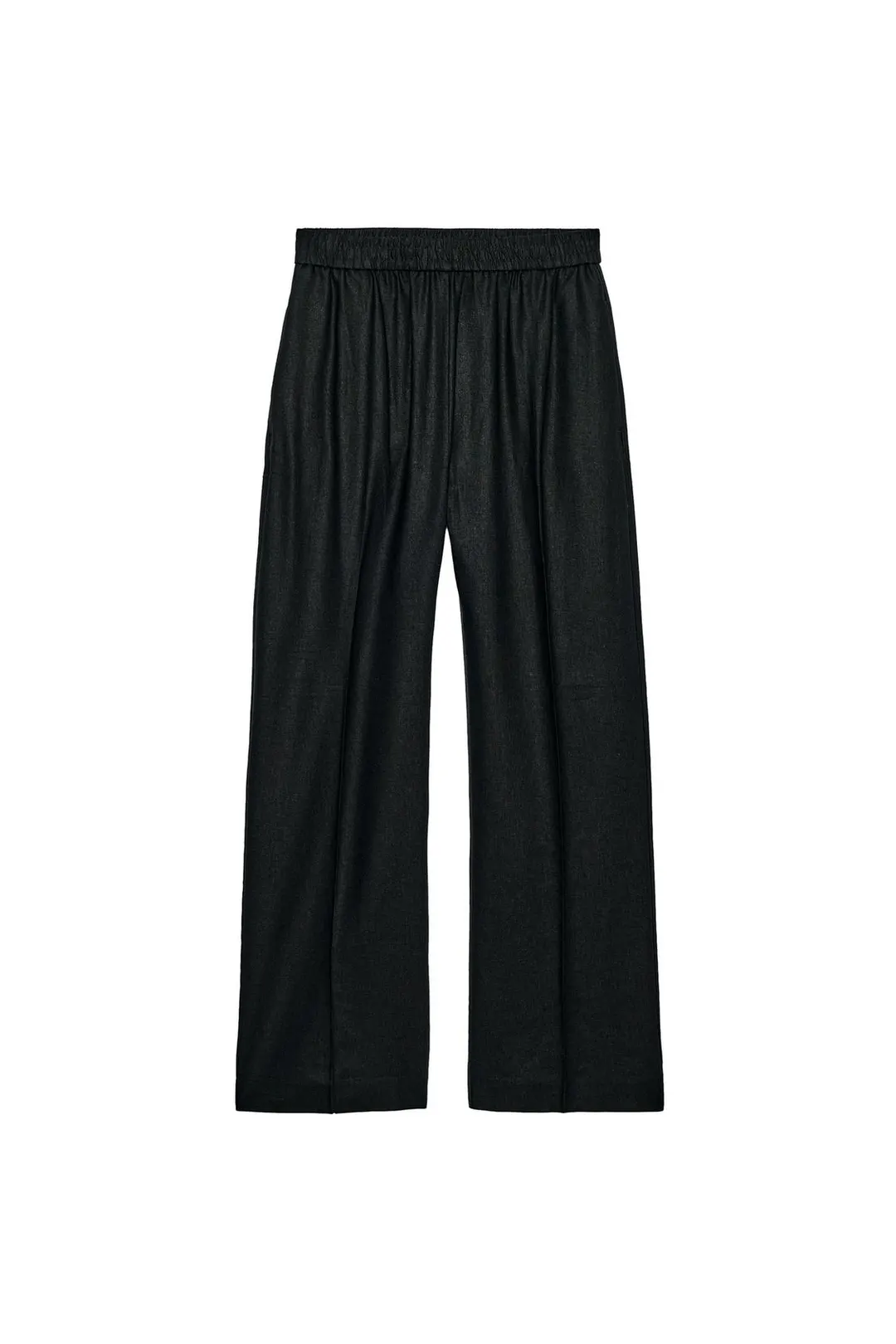Брюки прямого кроя из смесового льна, Zara