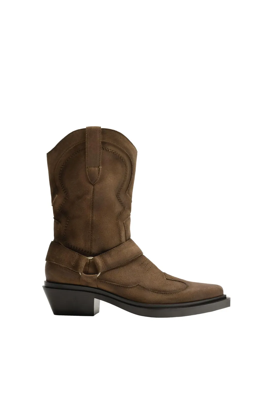 Кожаные ковбойские сапоги, Zara