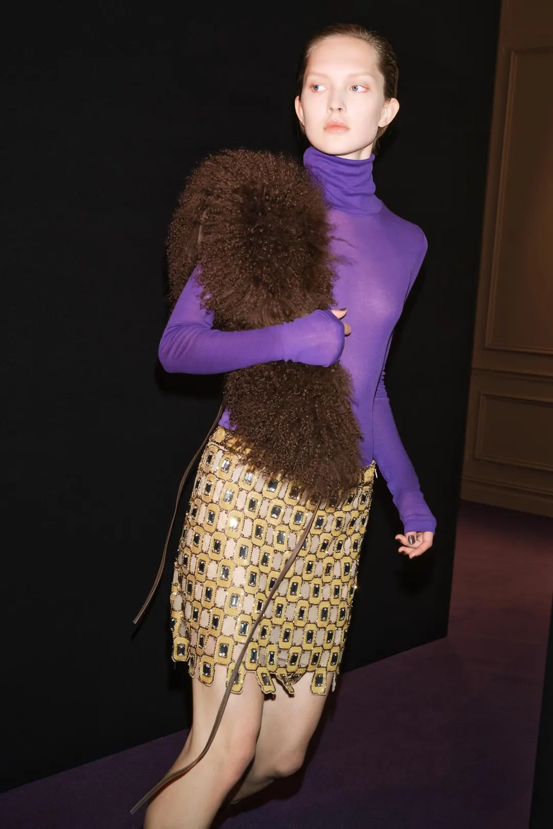 Футболка из хлопка SUPIMA® с воротником-стойкой, Zara