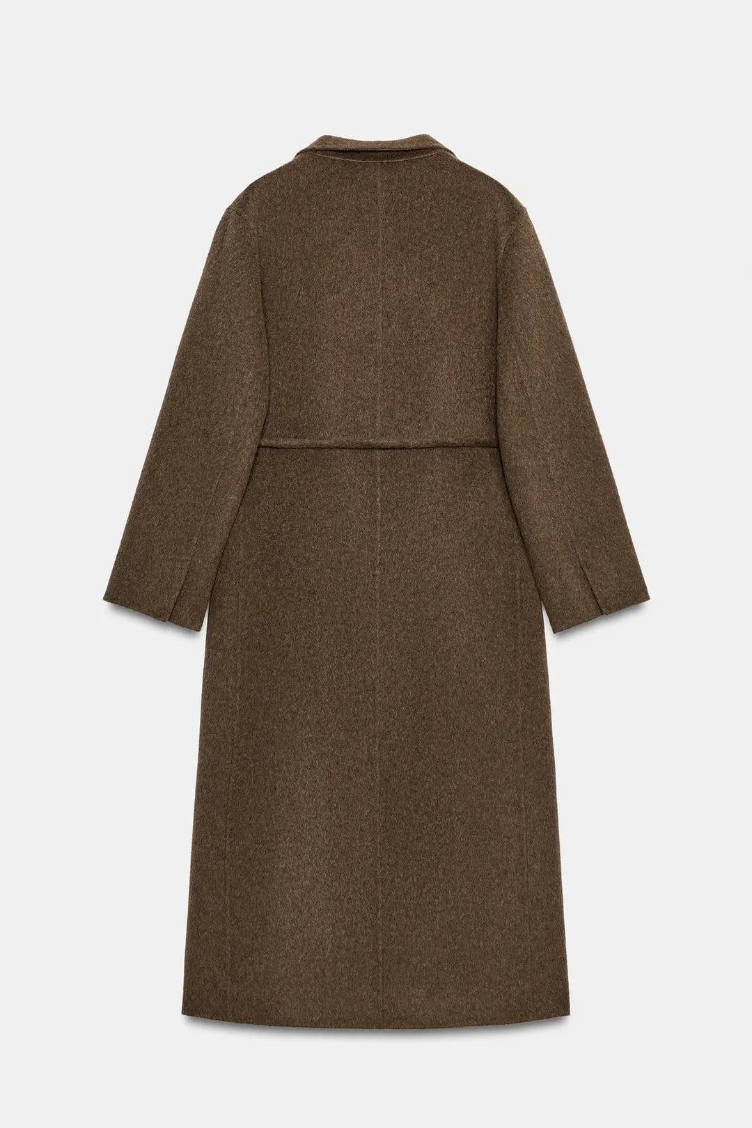 Пальто из смесовой шерсти с поясом ZW Collection, Zara