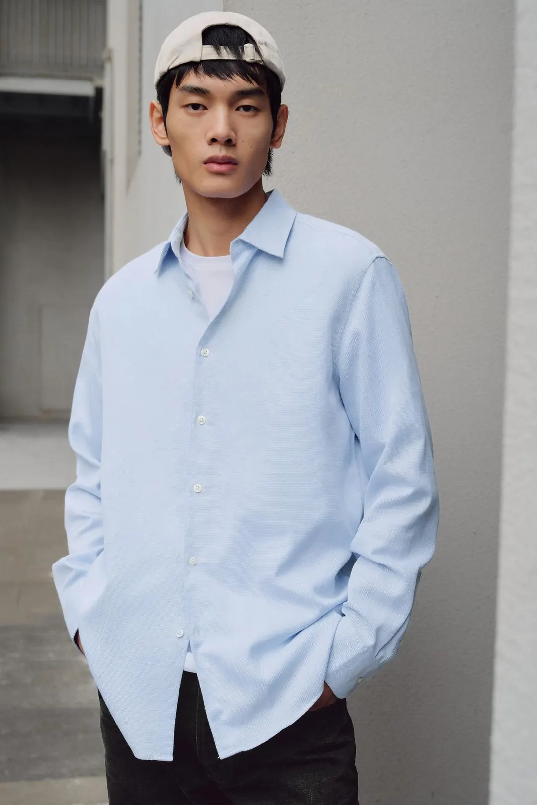Фактурная рубашка Easy Care, Zara