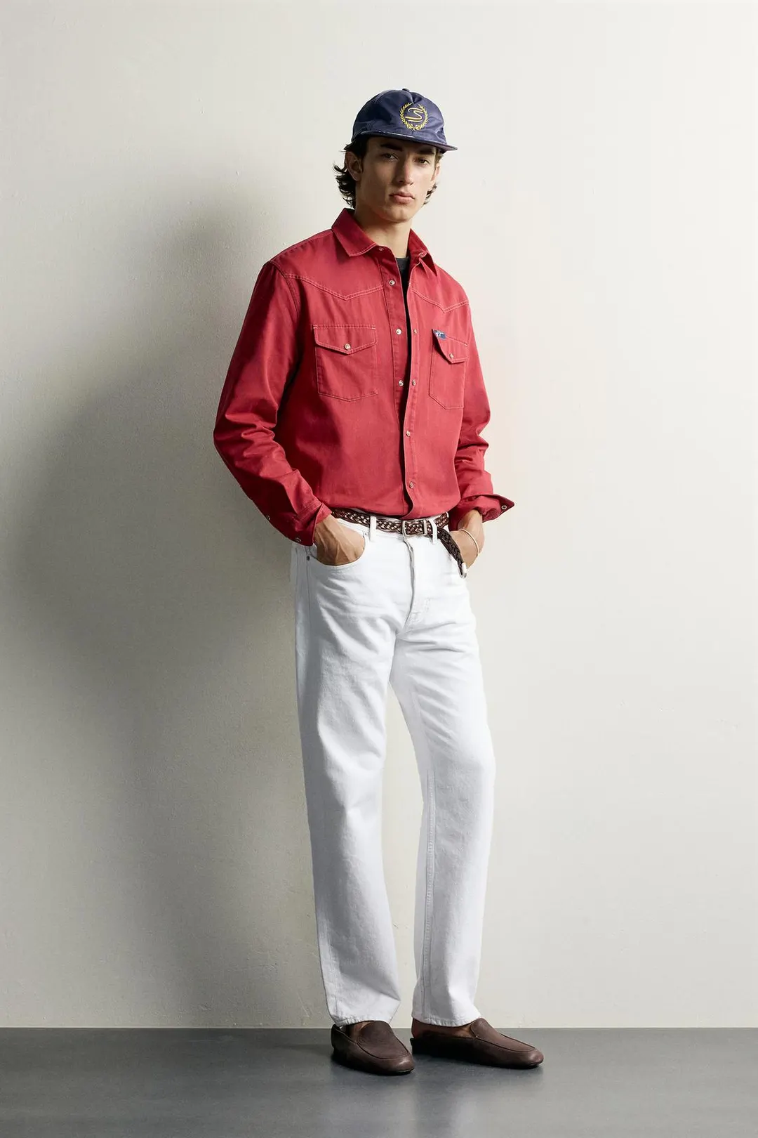 Рубашка в стиле вестерн Ayrton Senna © Senna Brands с нашивками, Zara
