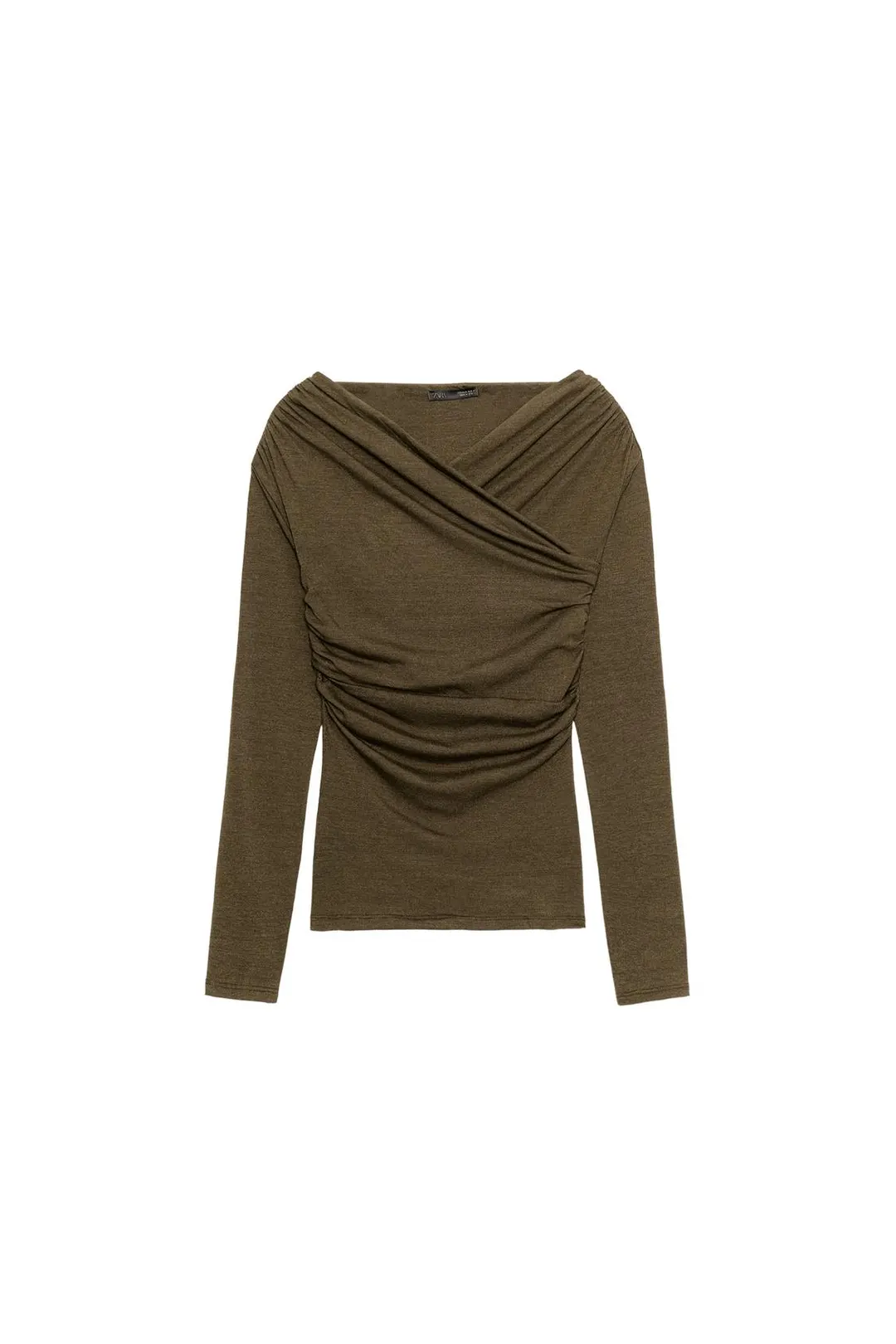 Топ с драпировкой и запахом, Zara