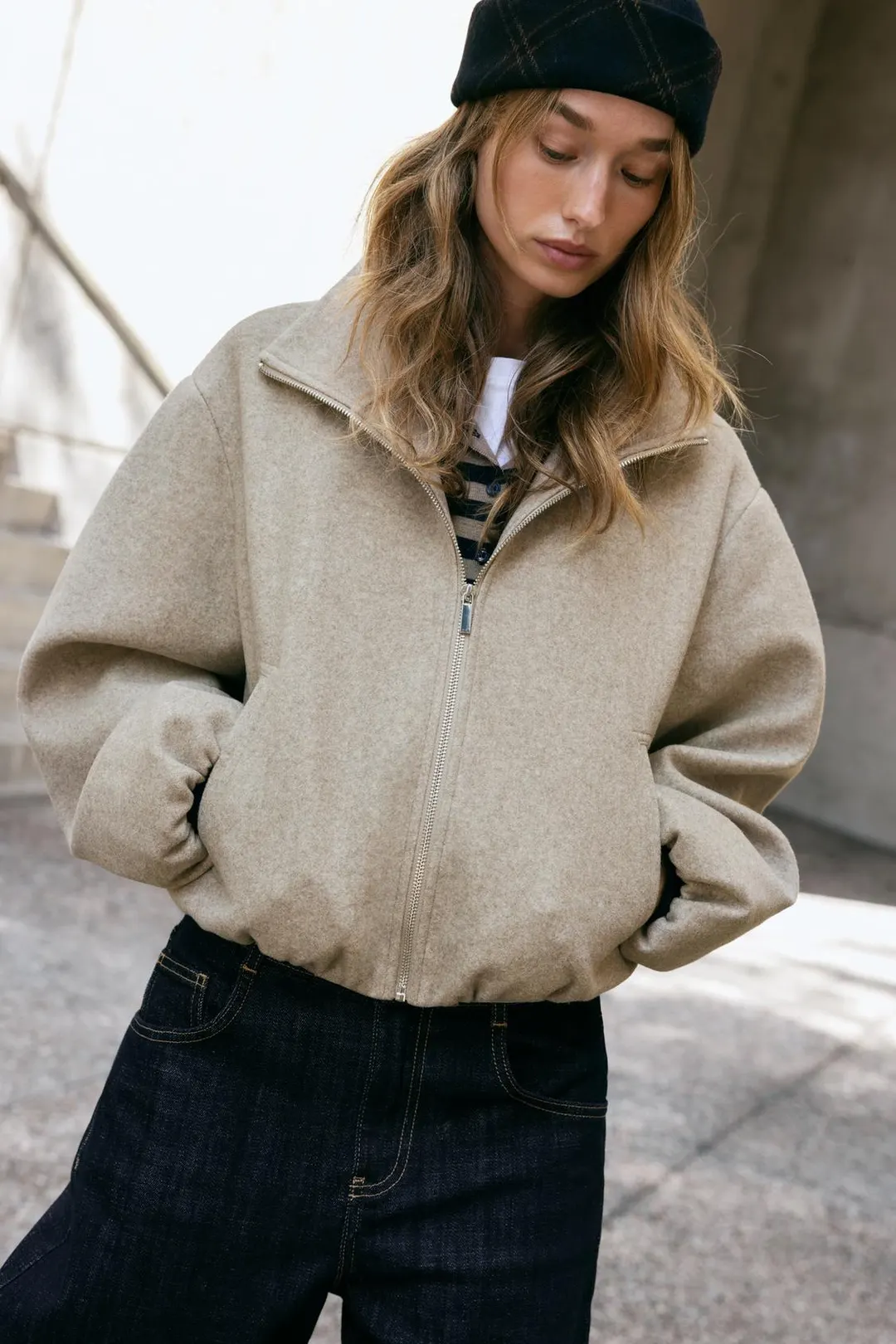 Мягкая куртка-бомбер, Zara