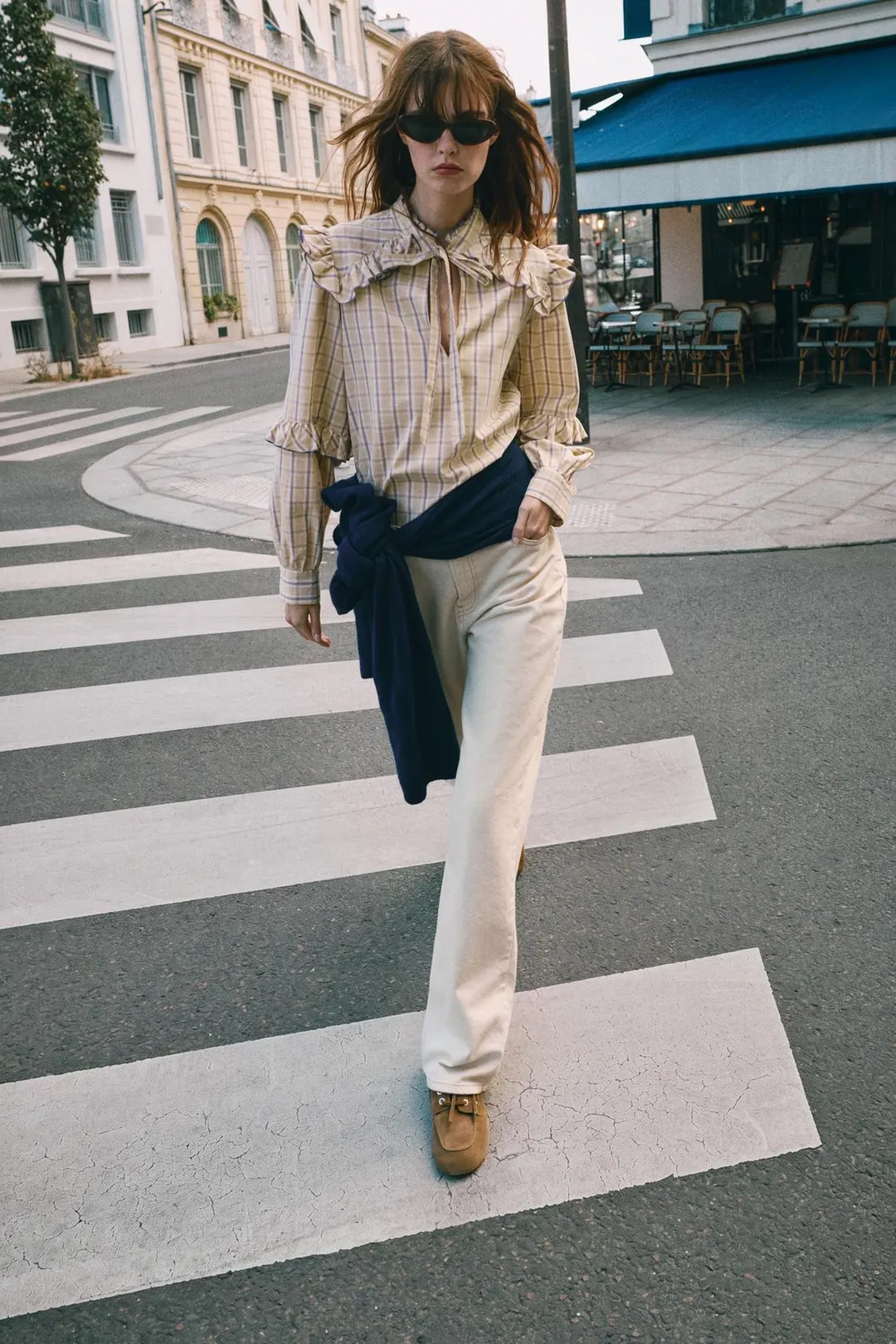 Лоферы-топсайдеры из замшевого спилка, Zara