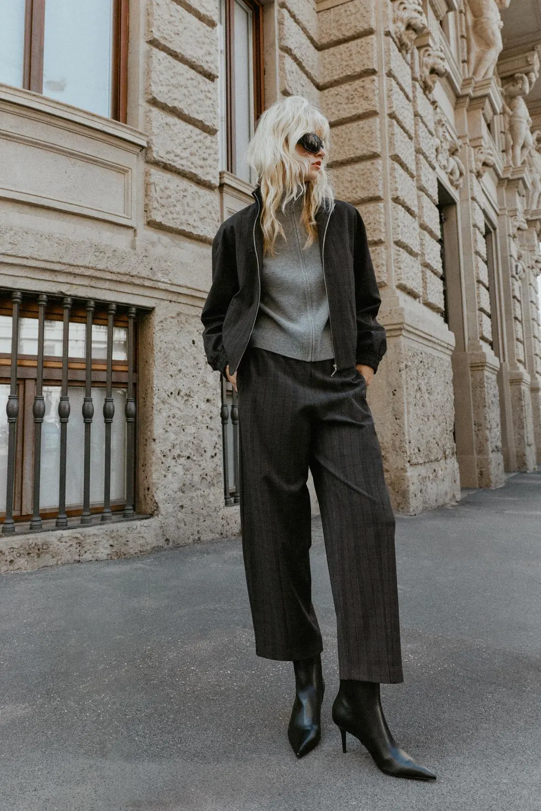 Брюки бочонки в клетку, Zara