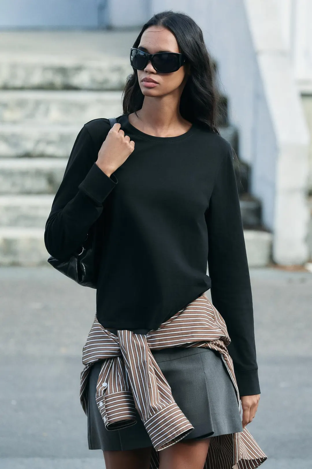 Футболка из фактурного хлопка, Zara