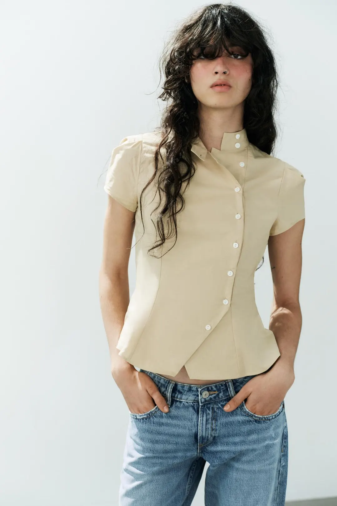 Рубашка с короткими рукавами, Zara