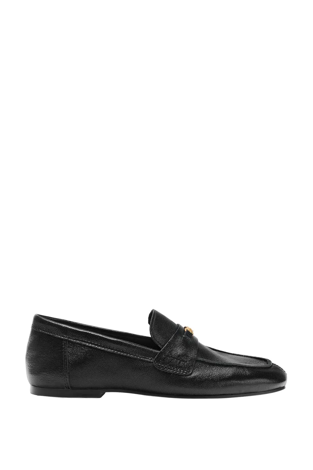 Лоферы кожаные с металлической деталью, Zara