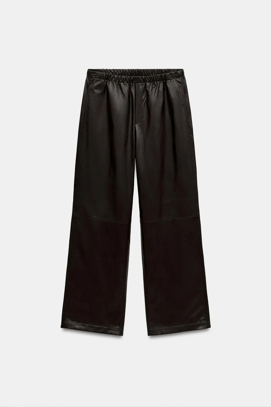 Брюки-джоггеры под кожу ZW Collection, Zara