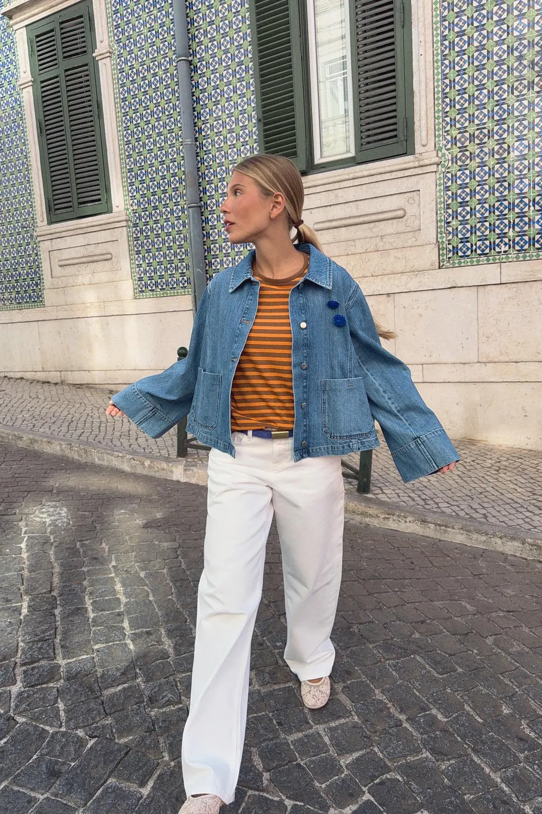 Укороченная джинсовая куртка Z1975, Zara