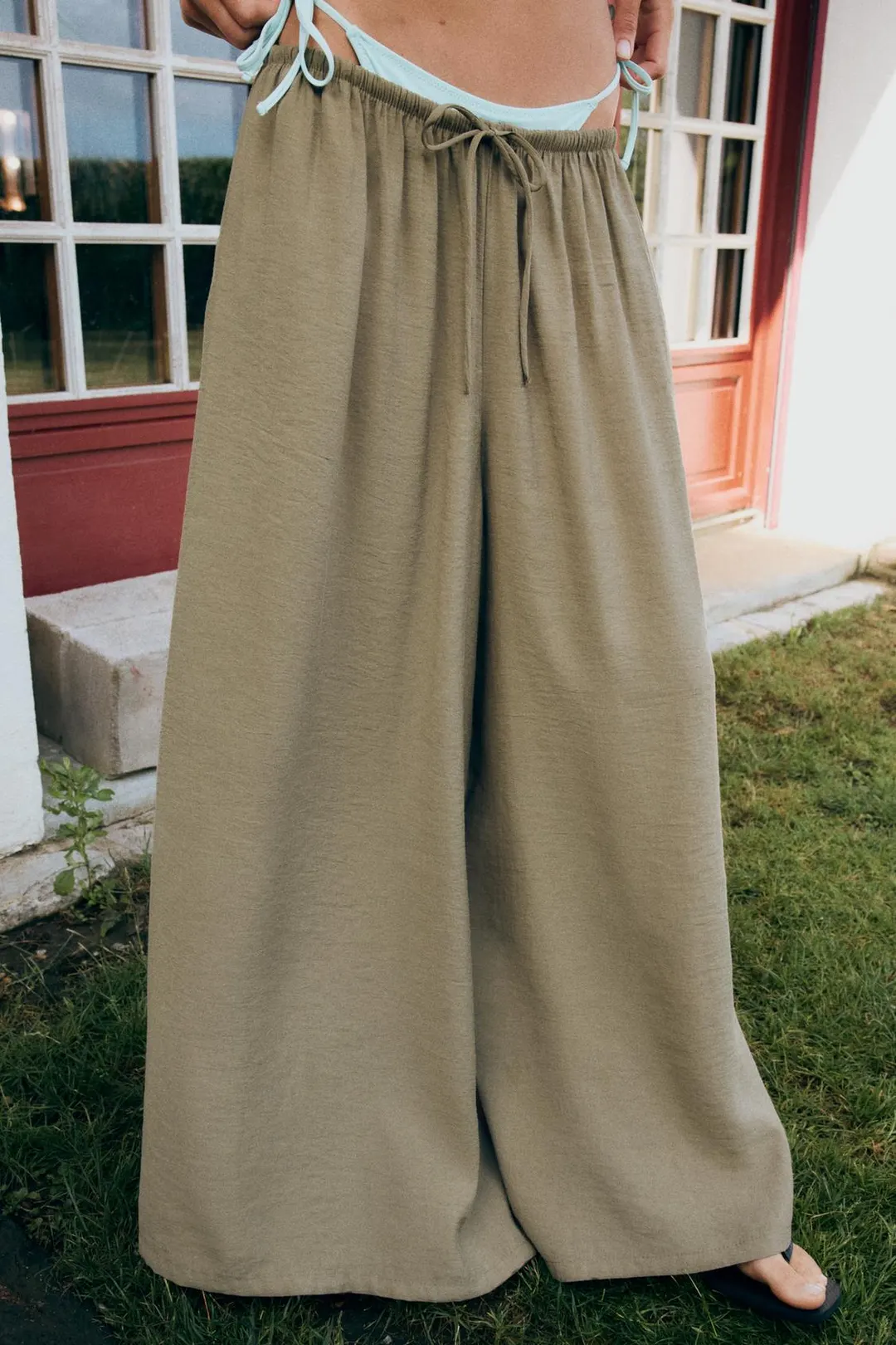 Струящиеся брюки палаццо на кулиске, Zara