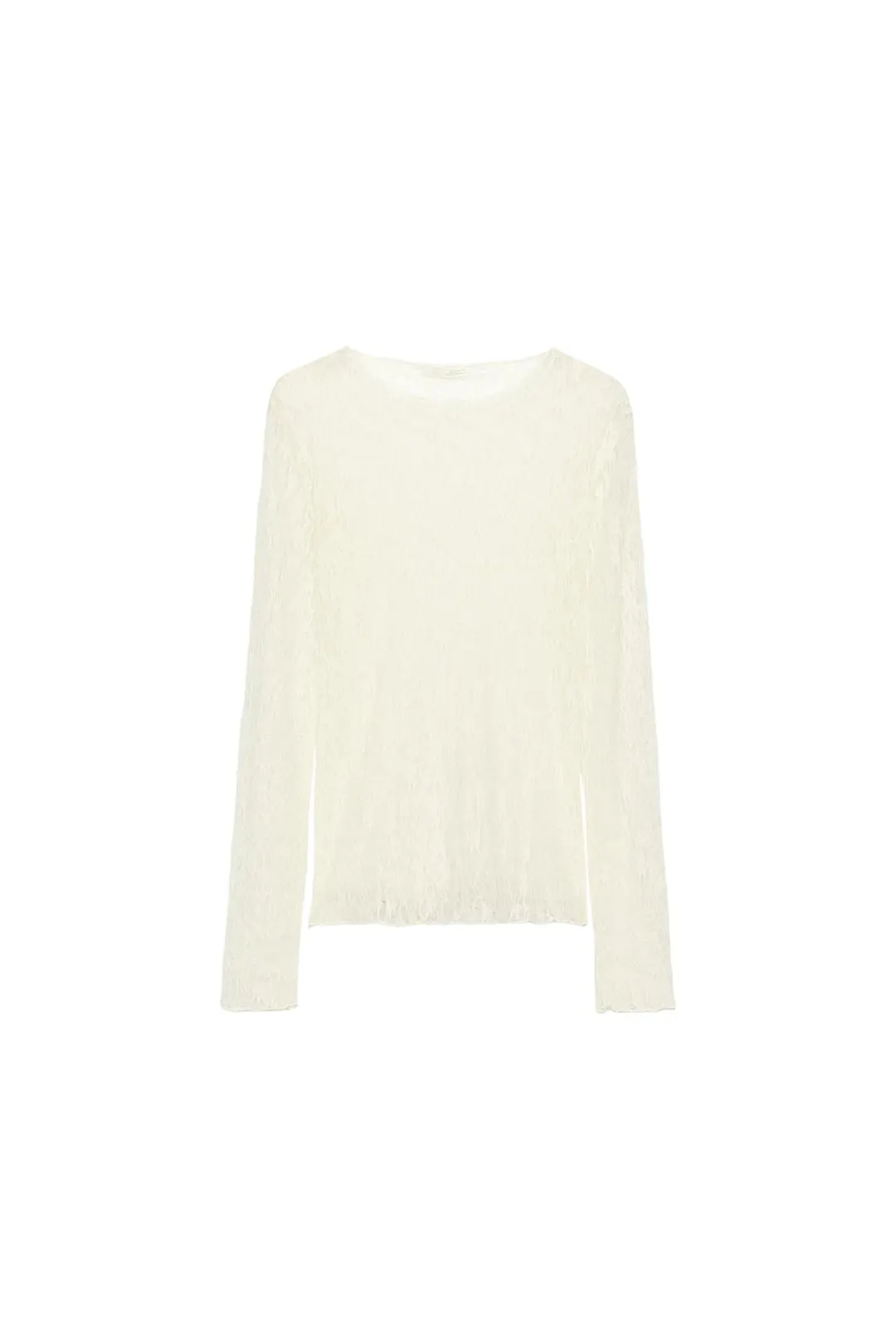 Кружевной топ с длинными рукавами, Zara