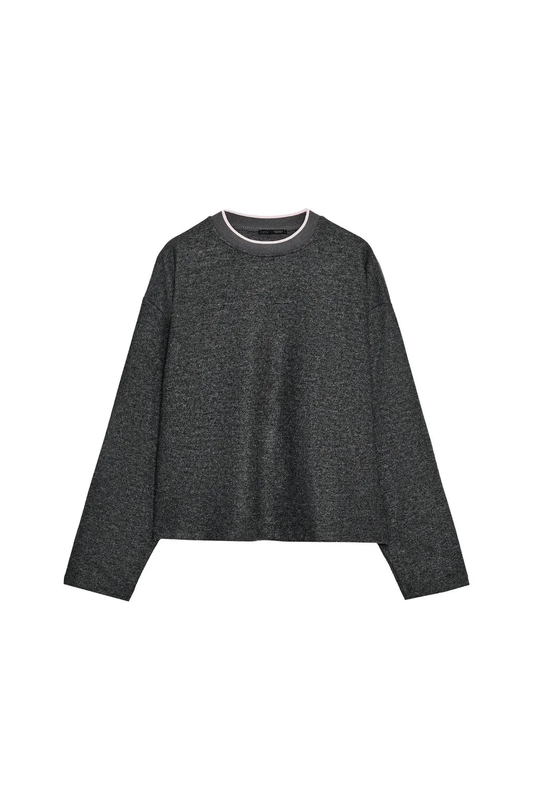 Мягкий свитшот с контрастной полосой, Zara