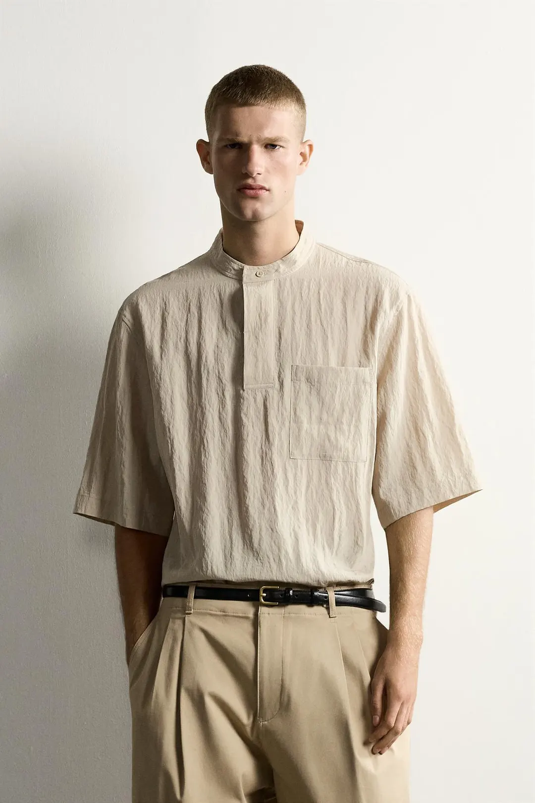 Струящаяся рубашка поло, Zara